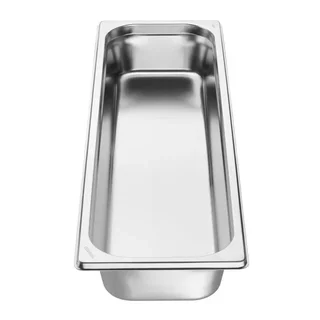Contenitore Gastronorm Acciaio Inox 2/4 - Profondità 6,5 cm