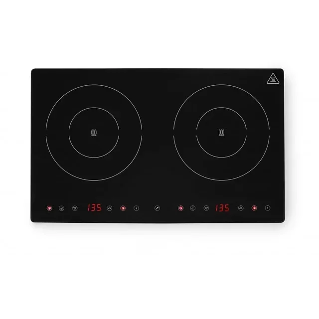 Double Induction Hob 2 Burners Black Line