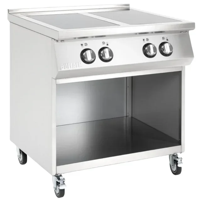 Professional 4-Burner Induction Hob with Base - 3-Phase 400V