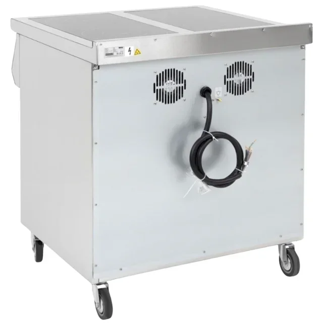 Professional 4-Burner Induction Hob with Base - 3-Phase 400V