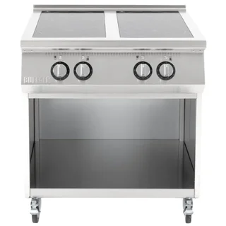 Professional 4-Burner Induction Hob with Base - 3-Phase 400V