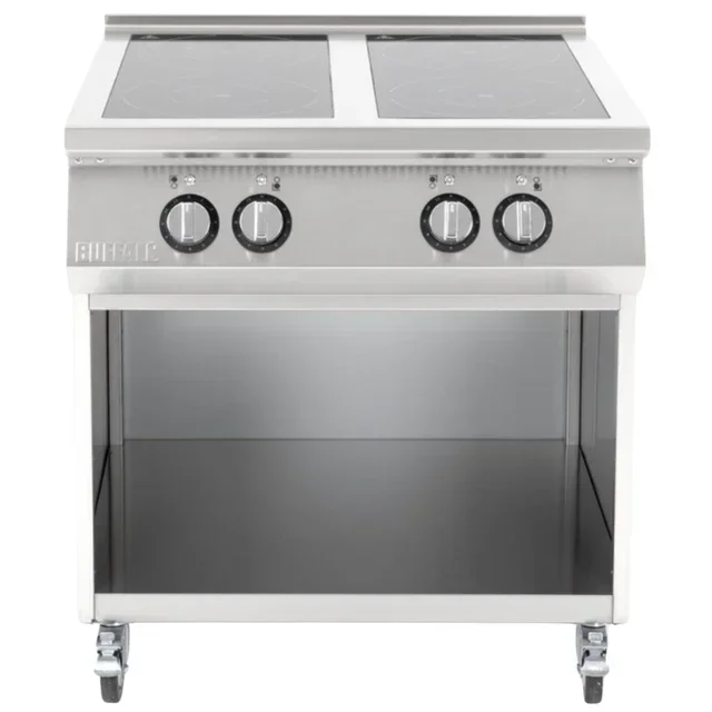 Professional 4-Burner Induction Hob with Base - 3-Phase 400V