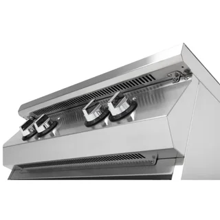 Professional 4-Burner Induction Hob with Base - 3-Phase 400V