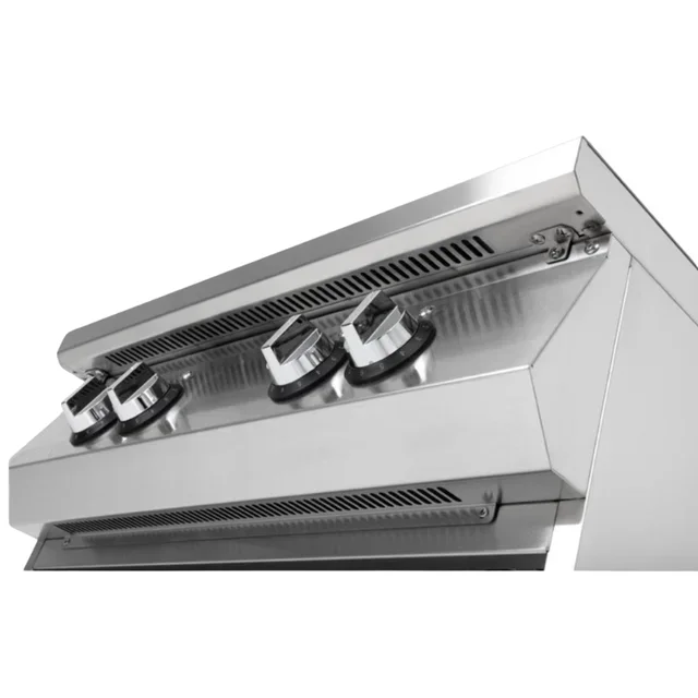 Professional 4-Burner Induction Hob with Base - 3-Phase 400V
