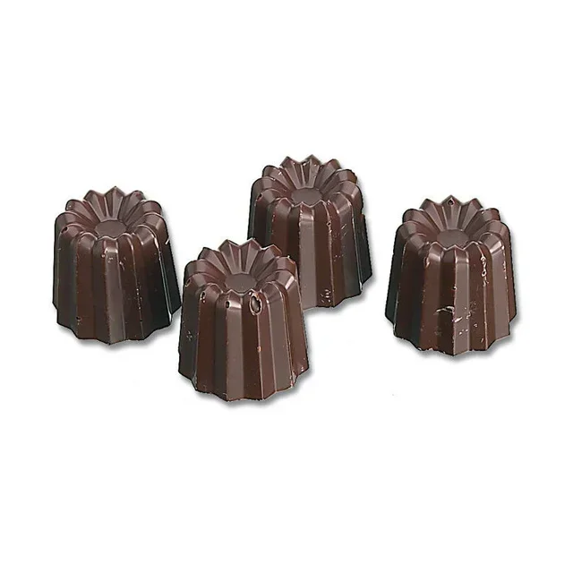Molde para Mini Cannelés de Chocolate - 40 Cavidades - Ø 24 mm