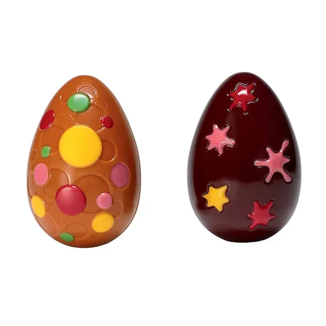Chocolate Mould Plate Bubble Egg Shape - 4 Cavities