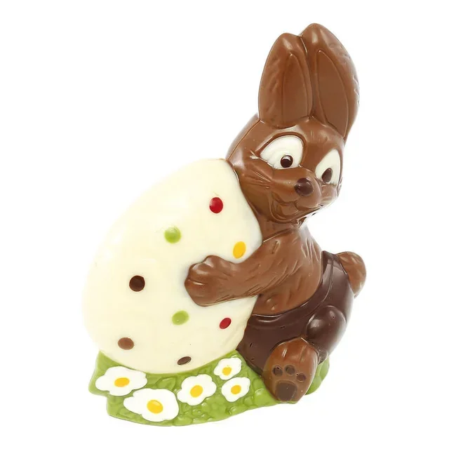 Forma de Coelho da Páscoa e Ovo de Chocolate - 2 Cavidades