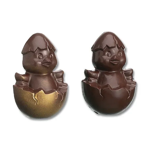 Placa Molde Chocolate Pintinho Concha - 4 Cavidades