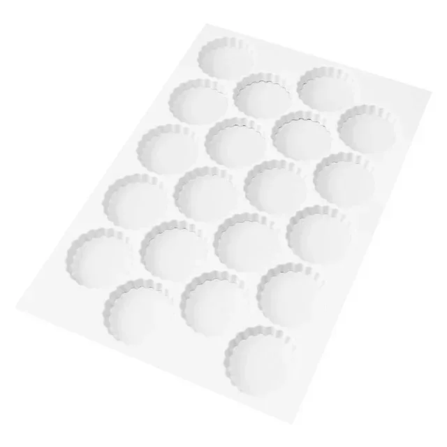 Plaque Pâtissière à Découpoirs Ronds Cannelés - 20 Empreintes - Diamètre 90 mm