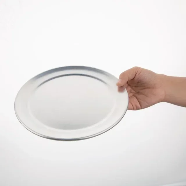 Forma Pizza Alumínio Borda Larga 20 Cm
