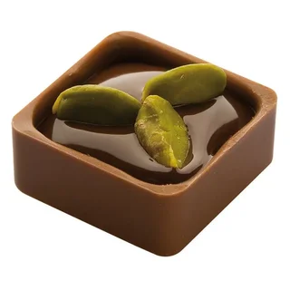 Quadratische Pralinenform für Schokolade - 24 Mulden