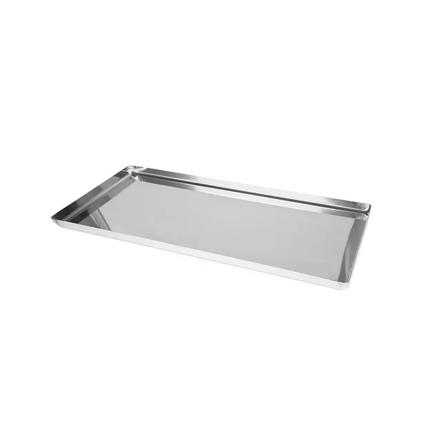 Piastra di Protezione Laterale in Acciaio Inox 600x400 mm - Bordo Dritto