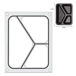 Heizplatte 3 Fächer für manuelle Versiegelungsmaschine