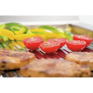 Piastra Elettrica per Snack Rigata 40 cm