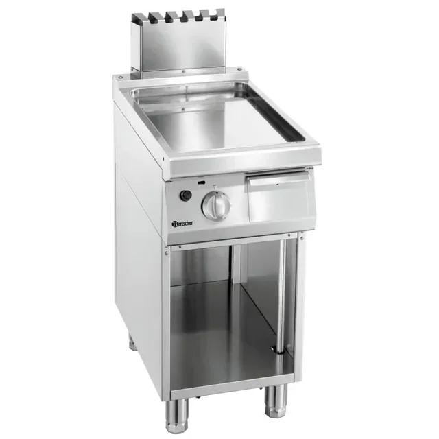 Plaque à Snacker Lisse Professionnelle - 400 mm - Alimentation Gaz