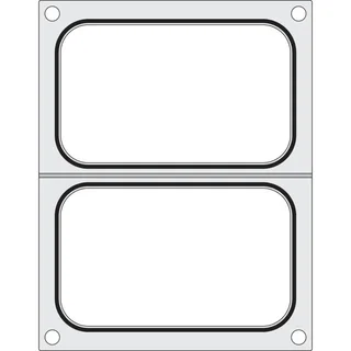 Plaque de Soudure pour Machine à Sceller - Double Compartiment 178x113 mm