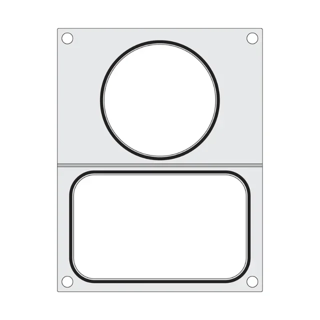 Gasket Plate for Manual Sealing Machine - Circular and Rectangular Slots
