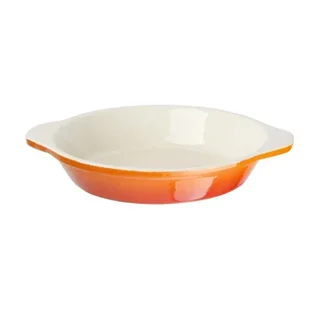Orange Ceramic Gratin Dish 40cl - Round
