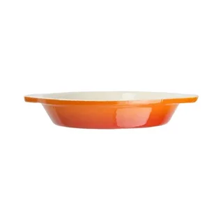 Orange Ceramic Gratin Dish 40cl - Round