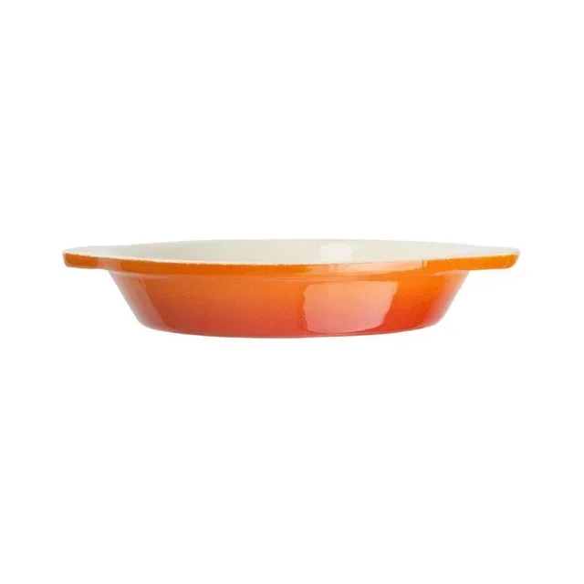 Orange Ceramic Gratin Dish 40cl - Round