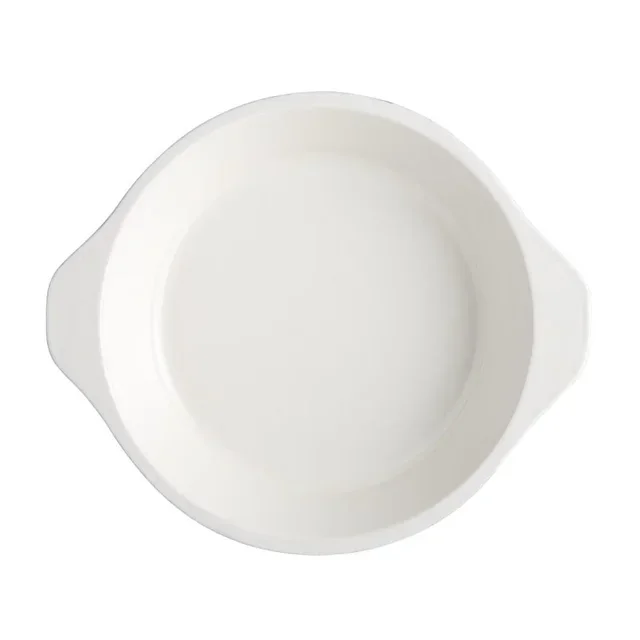 Round Ceramic Oven Dish Red 400ml