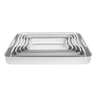Aluminum Rectangular Baking Dish 32 cm - Roasting Oven Pan