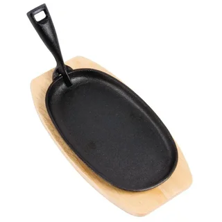 Oval Cast Iron Baking Dish 24x14 cm