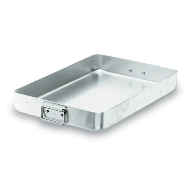 Professional Aluminum Roasting Pan with Folding Handle Chef-Aluminio 70x45 cm