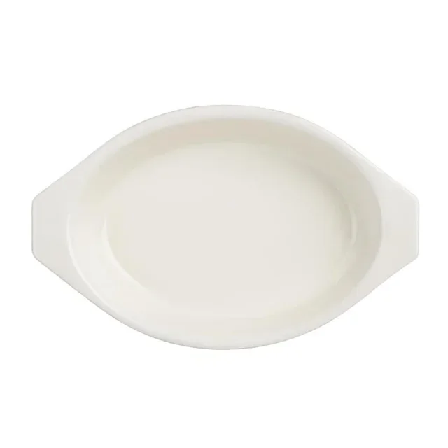 Oval Red Gratin Dish 650ml - Oven Resistant Ceramic