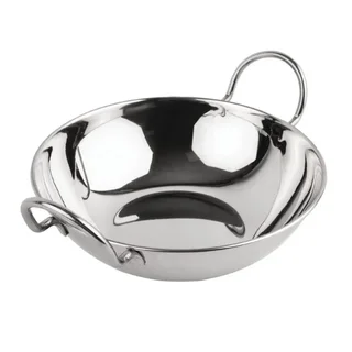Stainless Steel Balti Plate - 23 cm Diameter