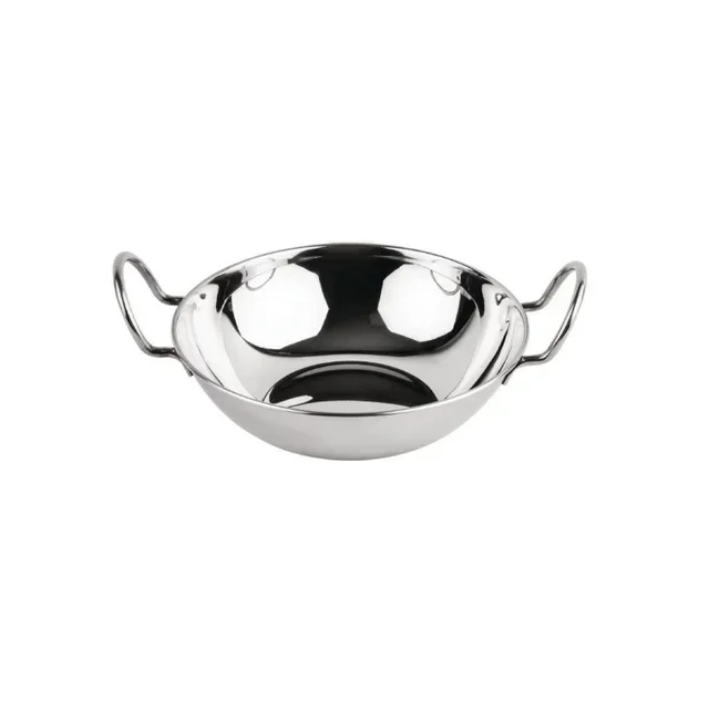 Stainless Steel Balti Plate - 23 cm Diameter