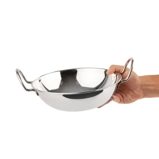 Stainless Steel Balti Plate - 23 cm Diameter