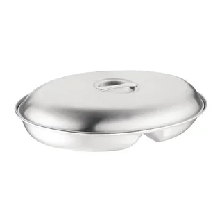 Oval Serving Dish 2 Compartments 180x252 mm