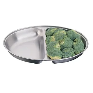 Oval Serving Dish 2 Compartments 180x252 mm