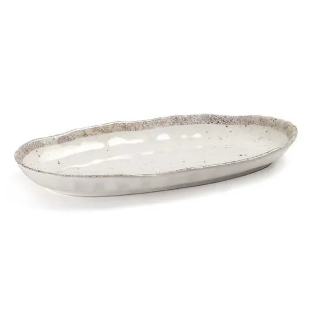 Oval Plate "Earth" Melamine 25.4 x 13 cm