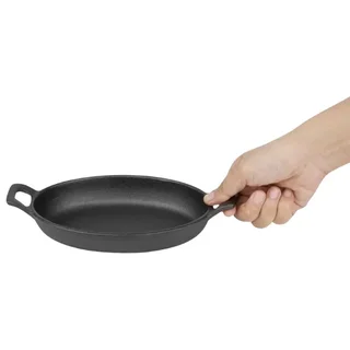 Oval Cast Iron Serving Platter - 180 x 120 mm