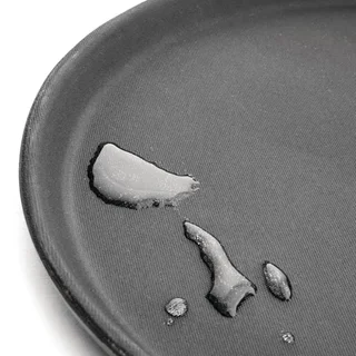 Tabuleiro de Serviço Redondo em Fibra de Vidro Preto Ø40,6 cm - Superfície Antiderrapante