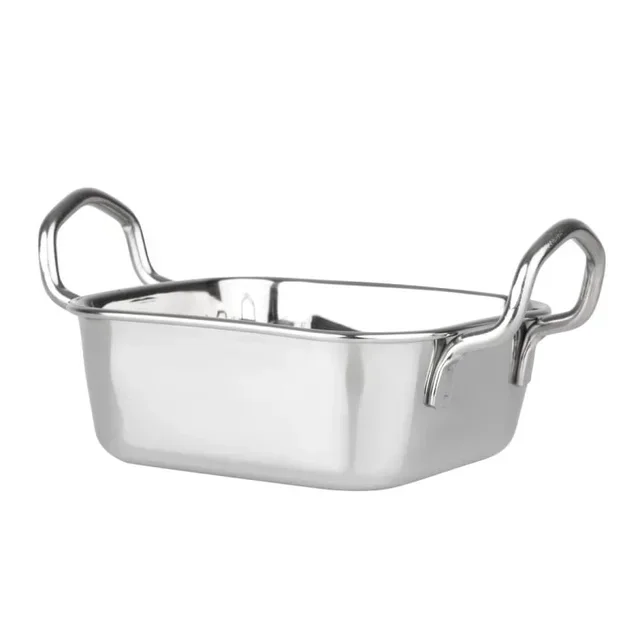 Square Serving Tray Stainless Steel 115 x 115 mm
