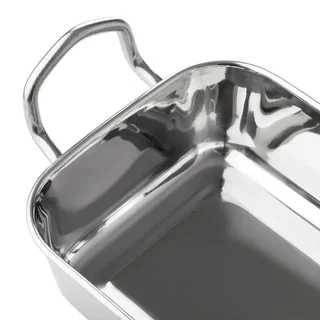 Quadratisches Serviertablett Edelstahl 115 x 115 mm