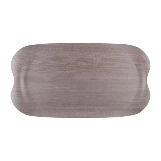 Plateau De Service Wave Bois Gris Veiné 43x23 cm