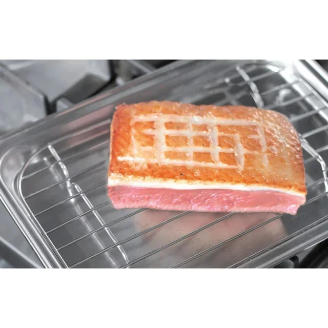 Tavola di Presentazione con Griglia in Acciaio Inox - 26 x 18,5 cm