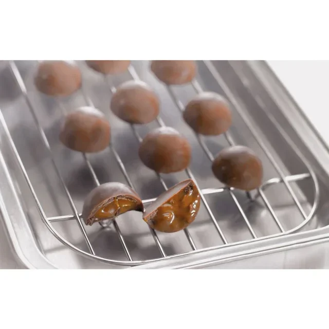 Tábua de Apresentação com Grelha de Aço Inoxidável - 26 x 18,5 cm