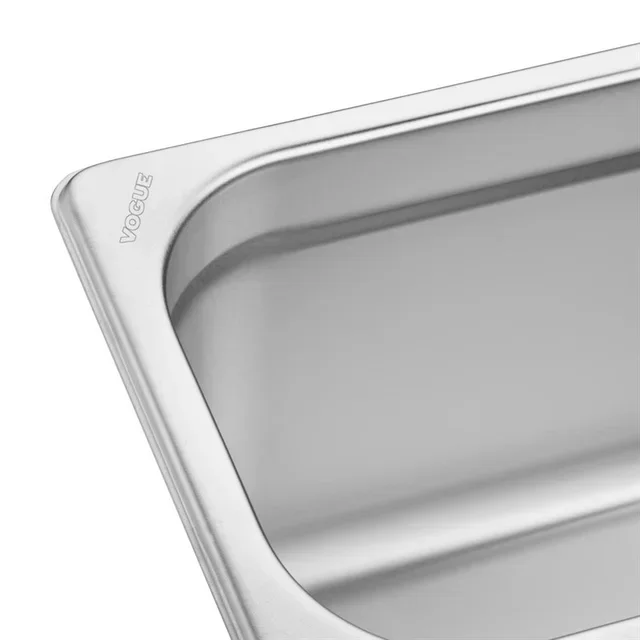 Gastronorm-Behälter Edelstahl 2/4 - Höhe 15 cm