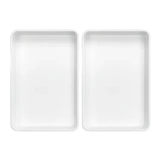 Melamine White Rectangular Tray - 150x300x17 mm - 5 Pieces