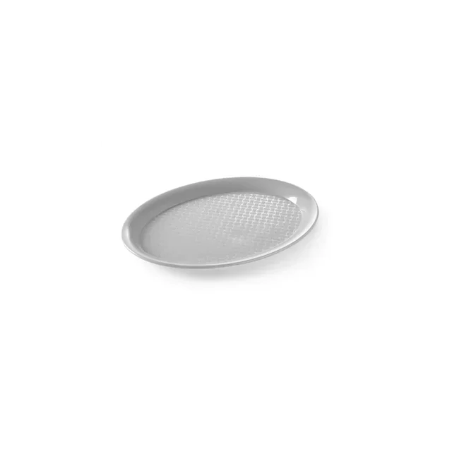Bandeja de Serviço para Fast Food Oval Cor Cinza