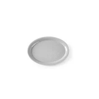 Bandeja de Servicio para Comida Rápida Ovalada Color Gris
