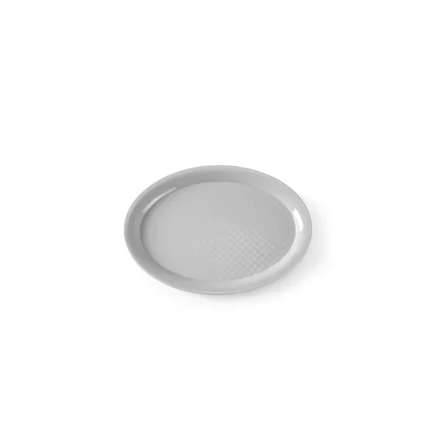 Bandeja de Serviço para Fast Food Oval Cor Cinza