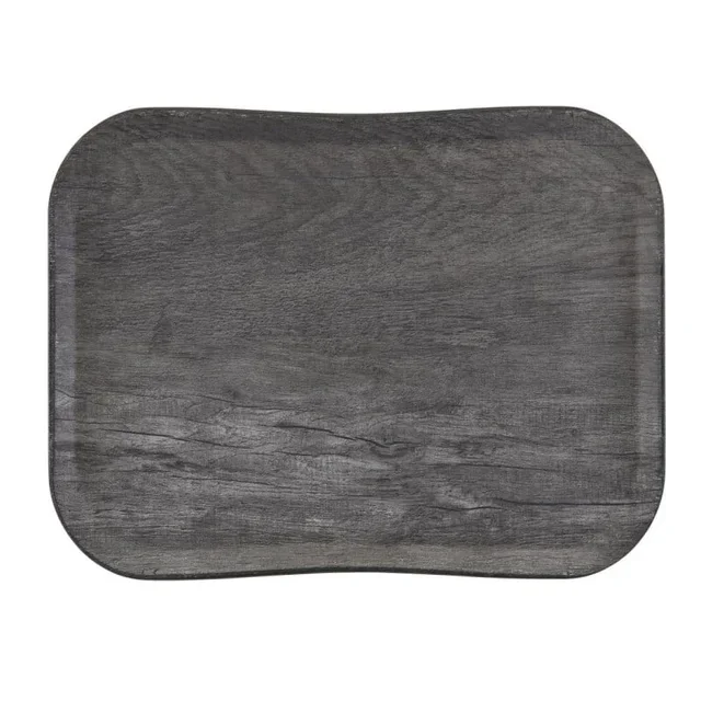 Polyester Tray Century Wood Effect Grey Oak - 330 x 430 mm