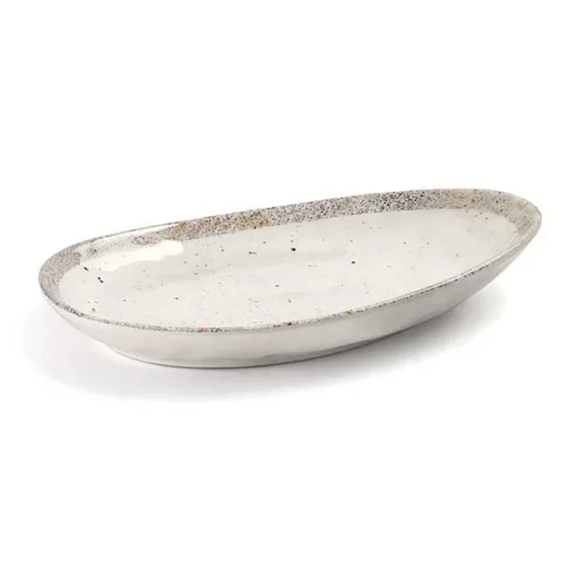 "Earth" Melamine Teardrop Tray - 28.2 x 21 cm