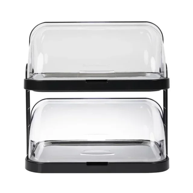 Cold Display Case with 2 Levels and Hinged Lid - 440 x 320 mm